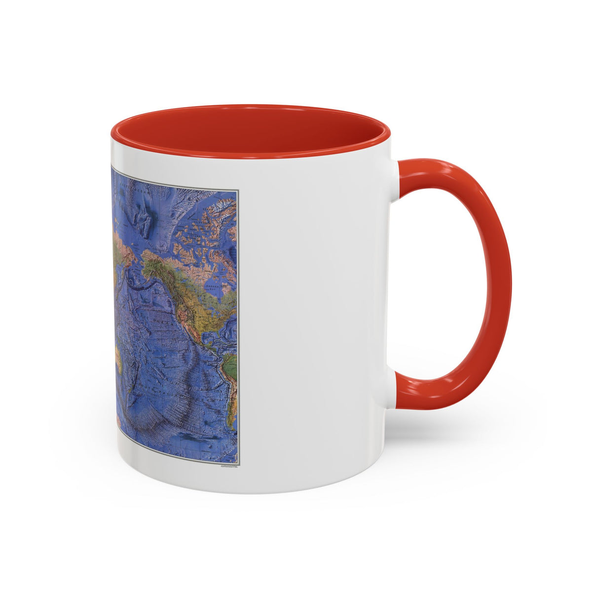 World Ocean Floor (1981) (Map) Accent Coffee Mug