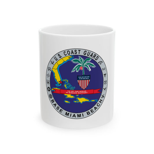 Base Miami Beach (U.S. Coast Guard) White Coffee Mug