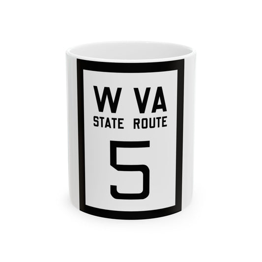 WV-5 1922 (Virginia) (Road Sign) White Coffee Mug-11oz-Go Mug Yourself