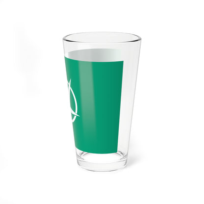 Flag of Tomisato Chiba (Japan) Pint Glass 16oz