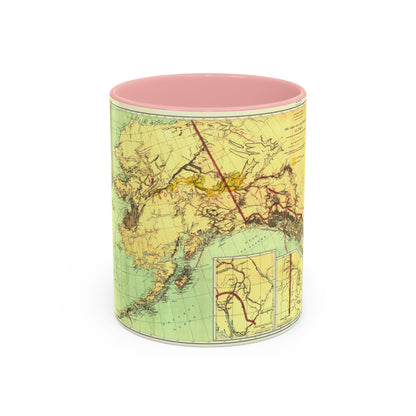 Alaska - The Gold & Coal Fields (1898) (Map) Accent Coffee Mug