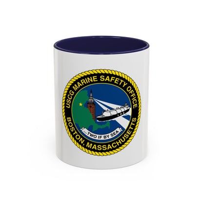 USCG MSO Boston Marine Safety Office (U.S. Coast Guard) Accent Coffee Mug