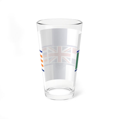 Komitee-ontwerp van Unievlag 1 (South Africa) Pint Glass 16oz