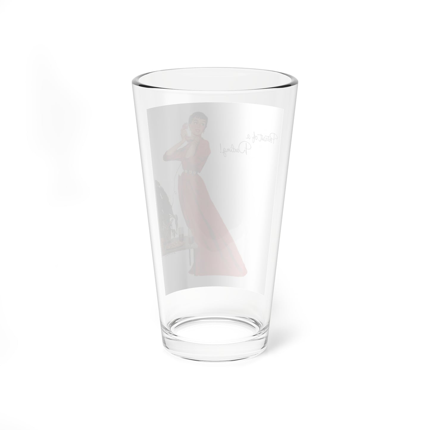 Portrait of a Darling, Pepsi ad, This Week March 7, 1954 (Magazine Illustration) Pint Glass 16oz