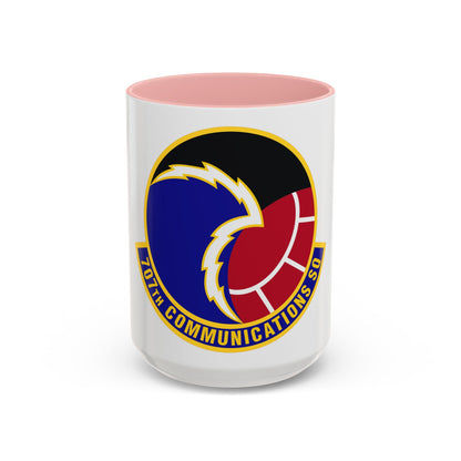 707th Communications Squadron (U.S. Air Force) Accent Coffee Mug