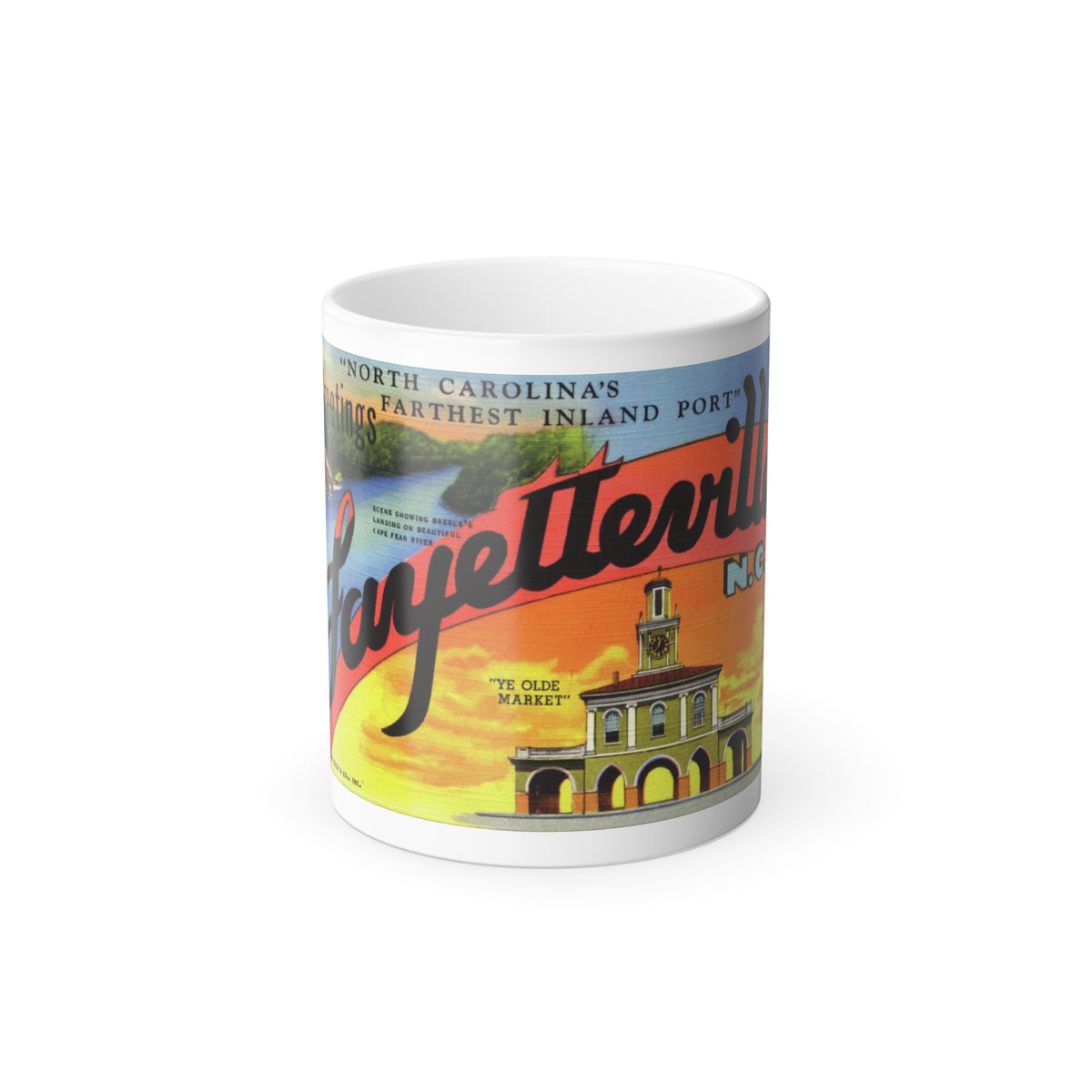 Greetings from Fayetteville N C (Greeting Postcards) Color Changing Mug 11oz