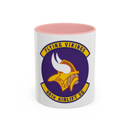 96th Airlift Squadron (U.S. Air Force) Accent Coffee Mug