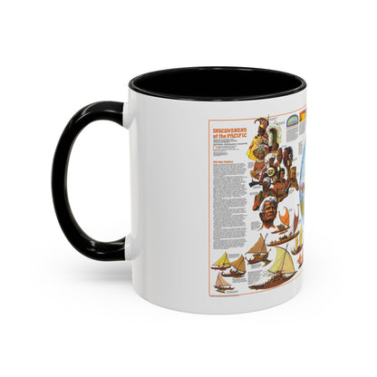Pacific - Discoverers of the (1974) (Map) Accent Coffee Mug