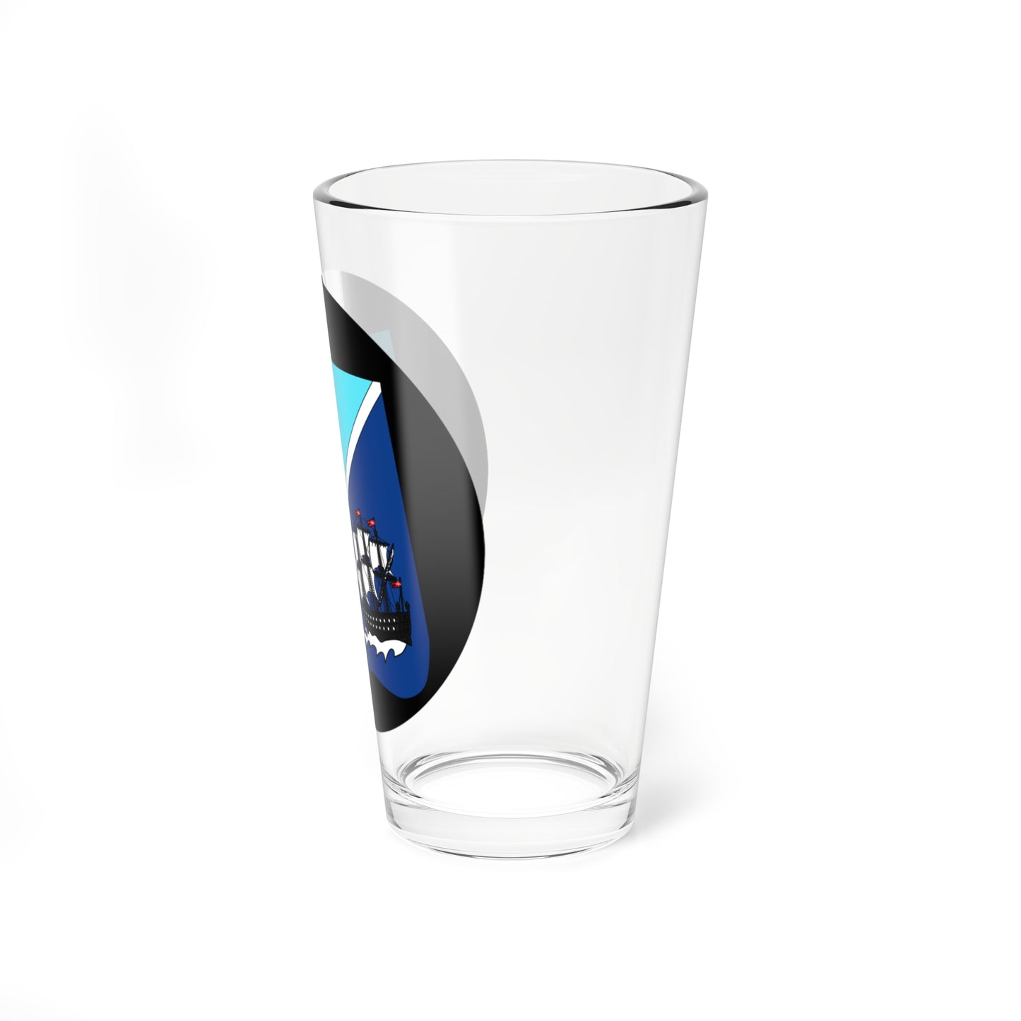 Emblem for the Danish 3rd Marine Squadron (Denmark) (Coat of Arms) Pint Glass 16oz