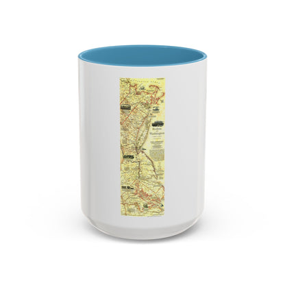USA - Boston to Washington (1830) (Map) Accent Coffee Mug