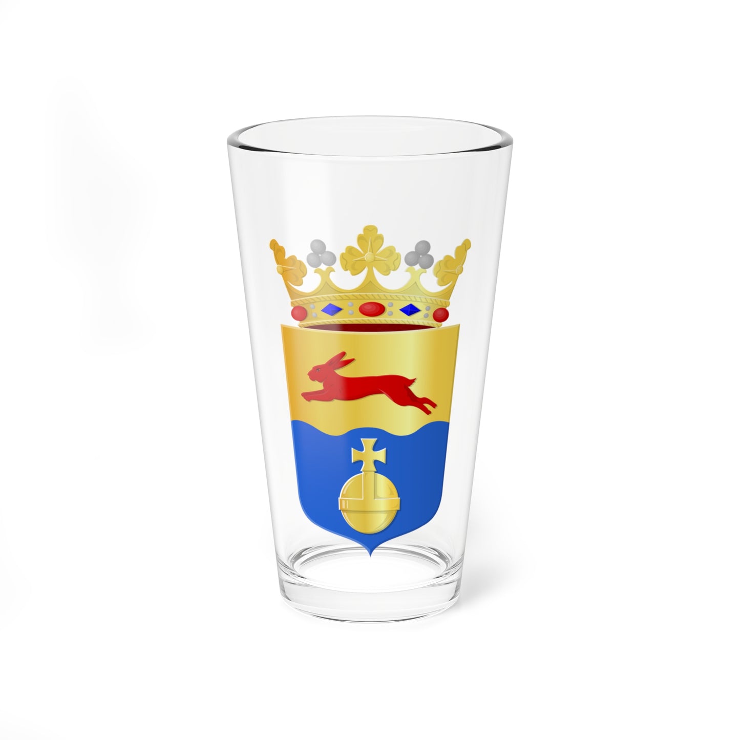 De Fryske Marren wapen (Netherlands) (Coat of Arms) Pint Glass 16oz