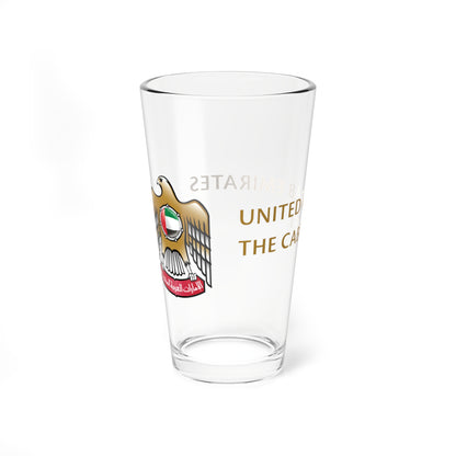 The Cabinet of the UAE logo (United Arab Emirates) (Coat of Arms) Pint Glass 16oz