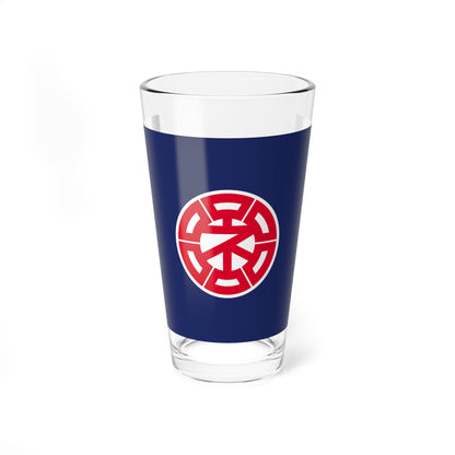 Flag of Nemuro Hokkaido (Japan) Pint Glass 16oz