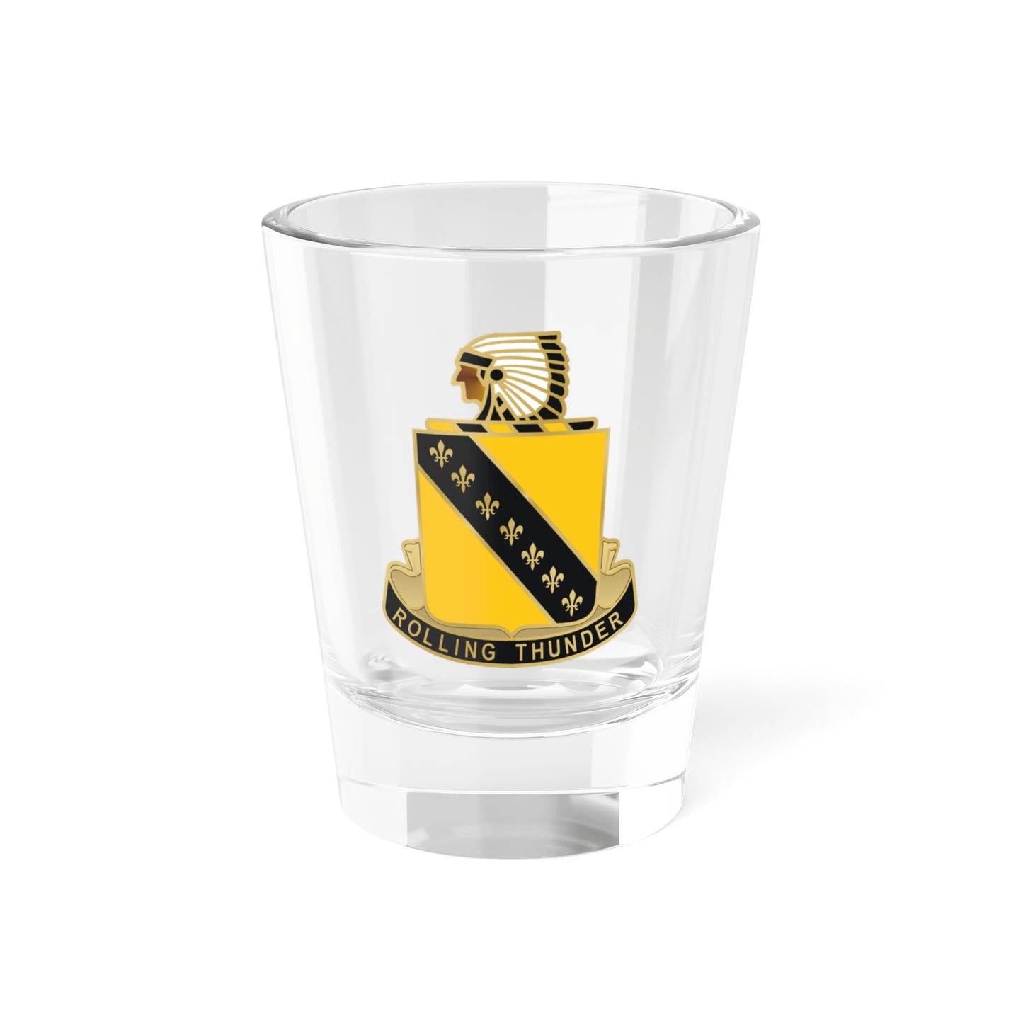 Verre à liqueur du 245e régiment blindé (armée américaine) 1,5 oz