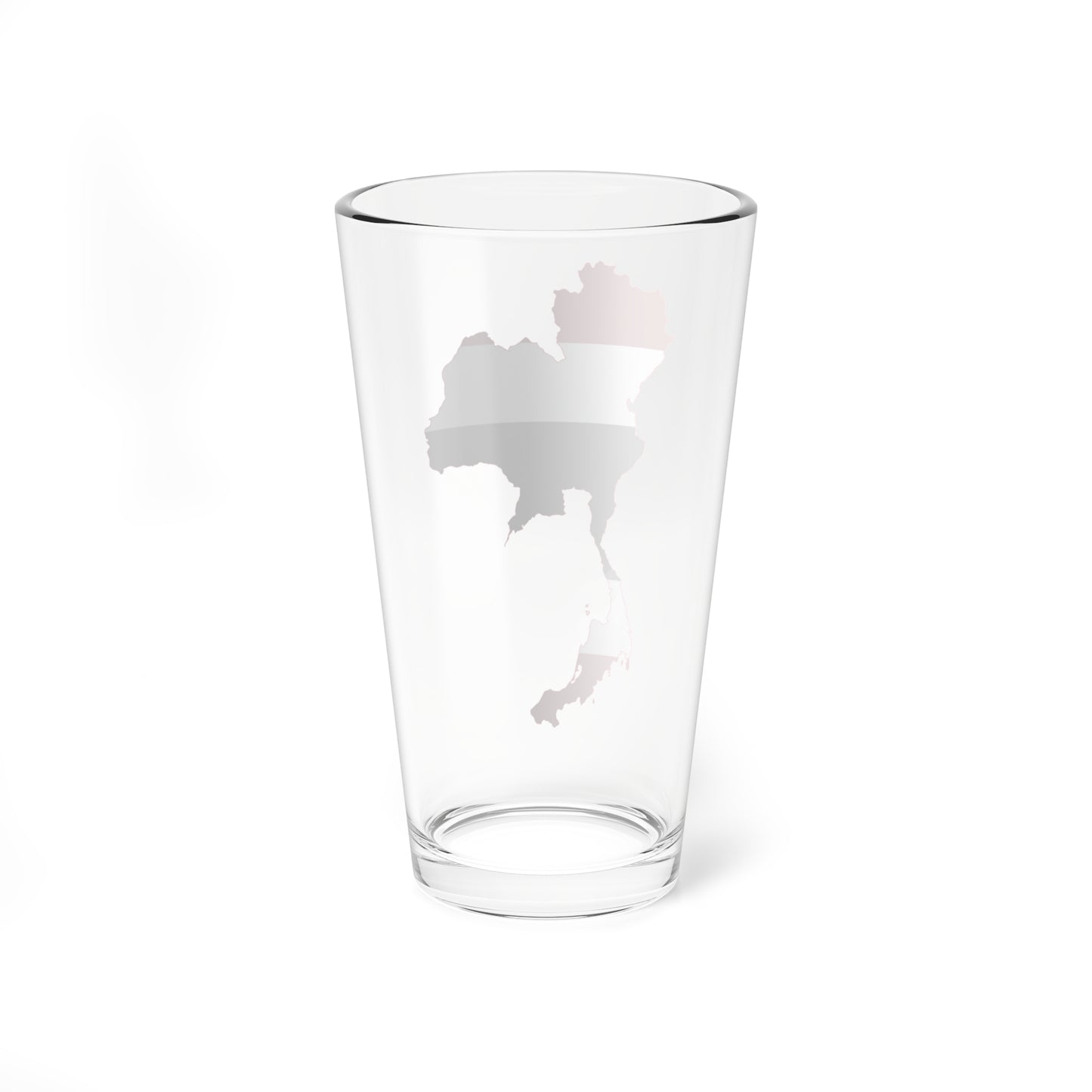 Flag map of Thailand (Thailand) Pint Glass 16oz
