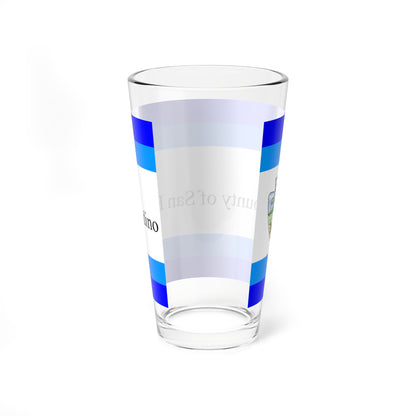Flag of San Bernardino County California 1984-2024 (United States) Pint Glass 16oz