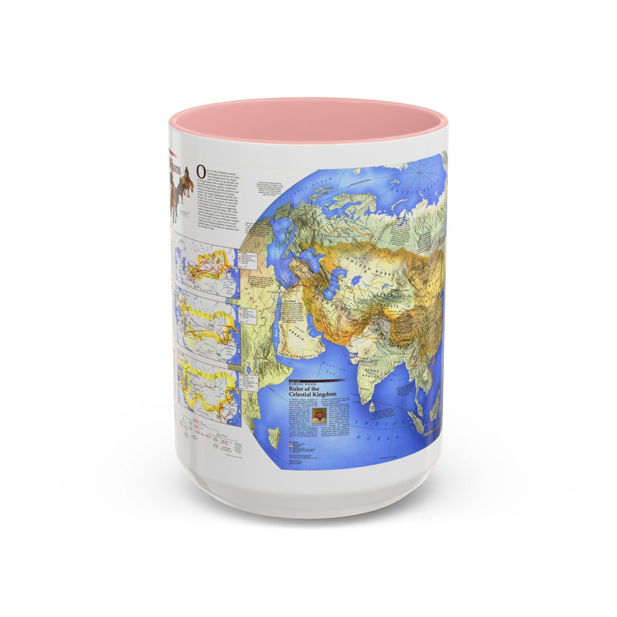 Mongol Khans and Their Legacy (1996) (Map) Accent Coffee Mug