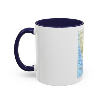 USA - Far West 1 (1984) (Map) Accent Coffee Mug