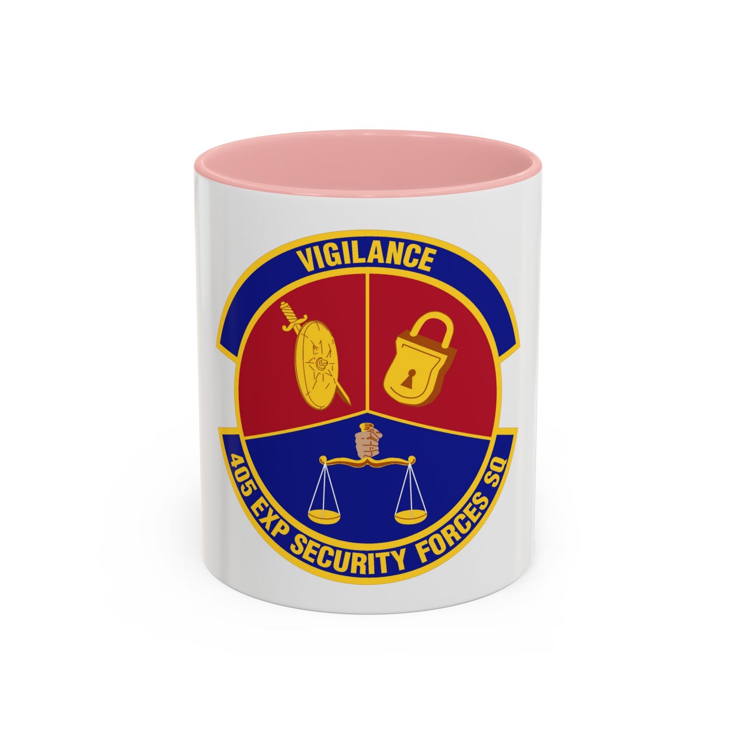 405th Expeditionary Security Forces Squadron (U.S. Air Force) Accent Coffee Mug