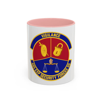 405th Expeditionary Security Forces Squadron (U.S. Air Force) Accent Coffee Mug