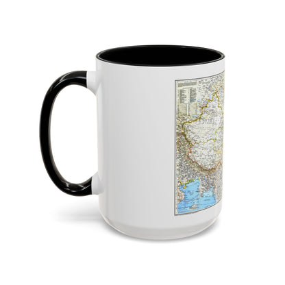 China 1 (1991) (Map) Accent Coffee Mug