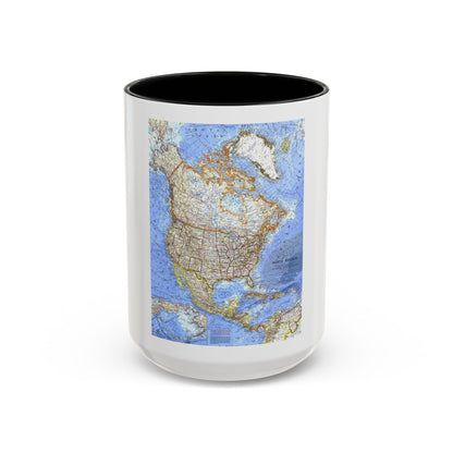 North America (1964) (Map) Accent Coffee Mug