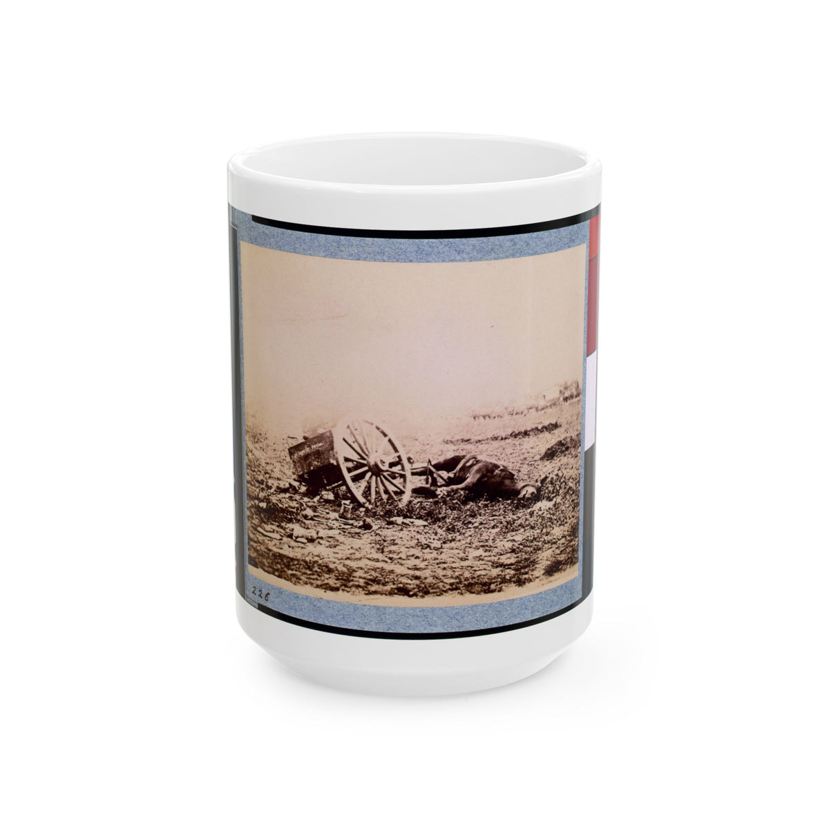 Dead Horse On Battlefield, Gettysburg, Pennsylvania (U.S. Civil War) White Coffee Mug