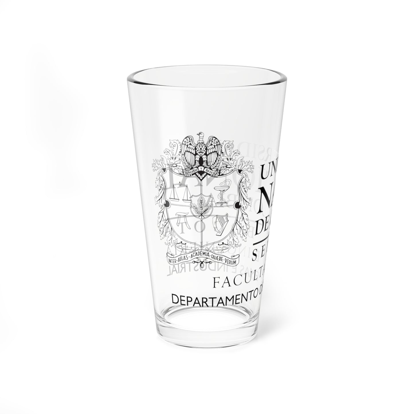 UNAL Aplicación Dep Sistemas Industrial (Colombia) (Coat of Arms) Pint Glass 16oz
