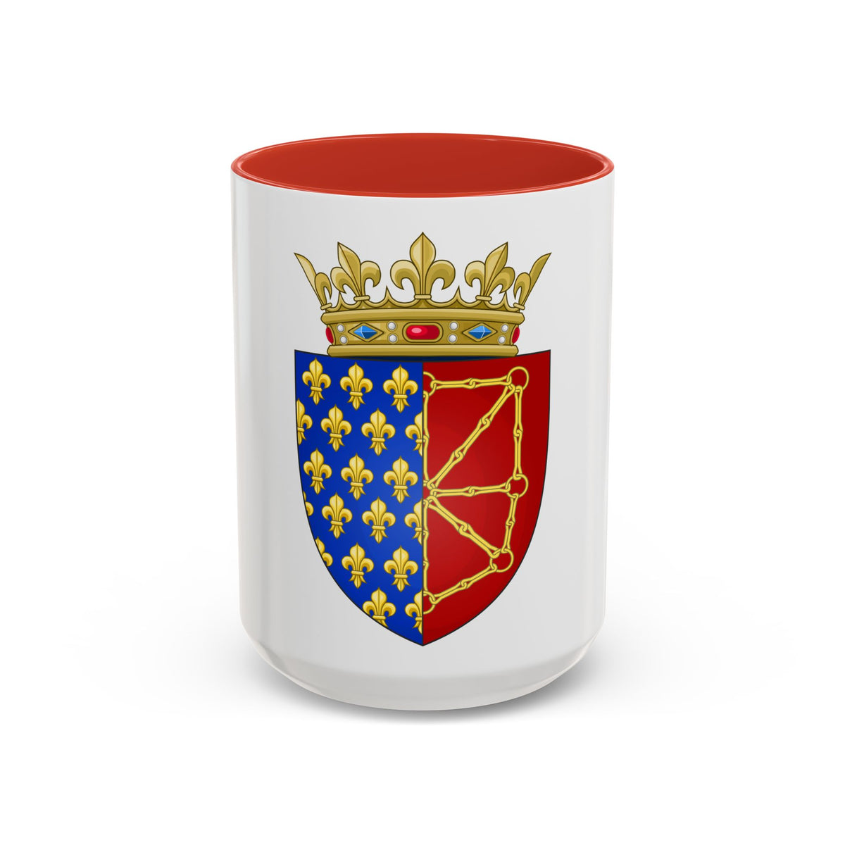 Arms of the Kingdom of France & Navarre - Accent Coffee Mug