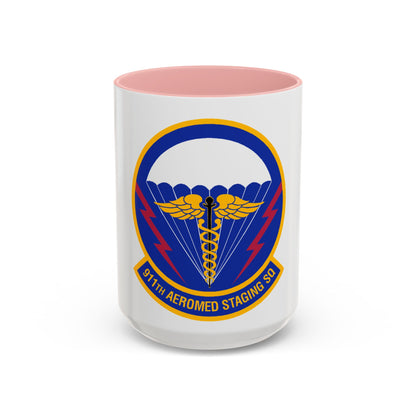 911 Aeromedical Staging Squadron AFRC (U.S. Air Force) Accent Coffee Mug