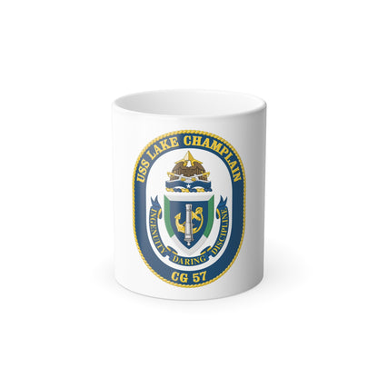 USS Lake Champlan CG 57 Crest (U.S. Navy) Color Changing Mug 11oz