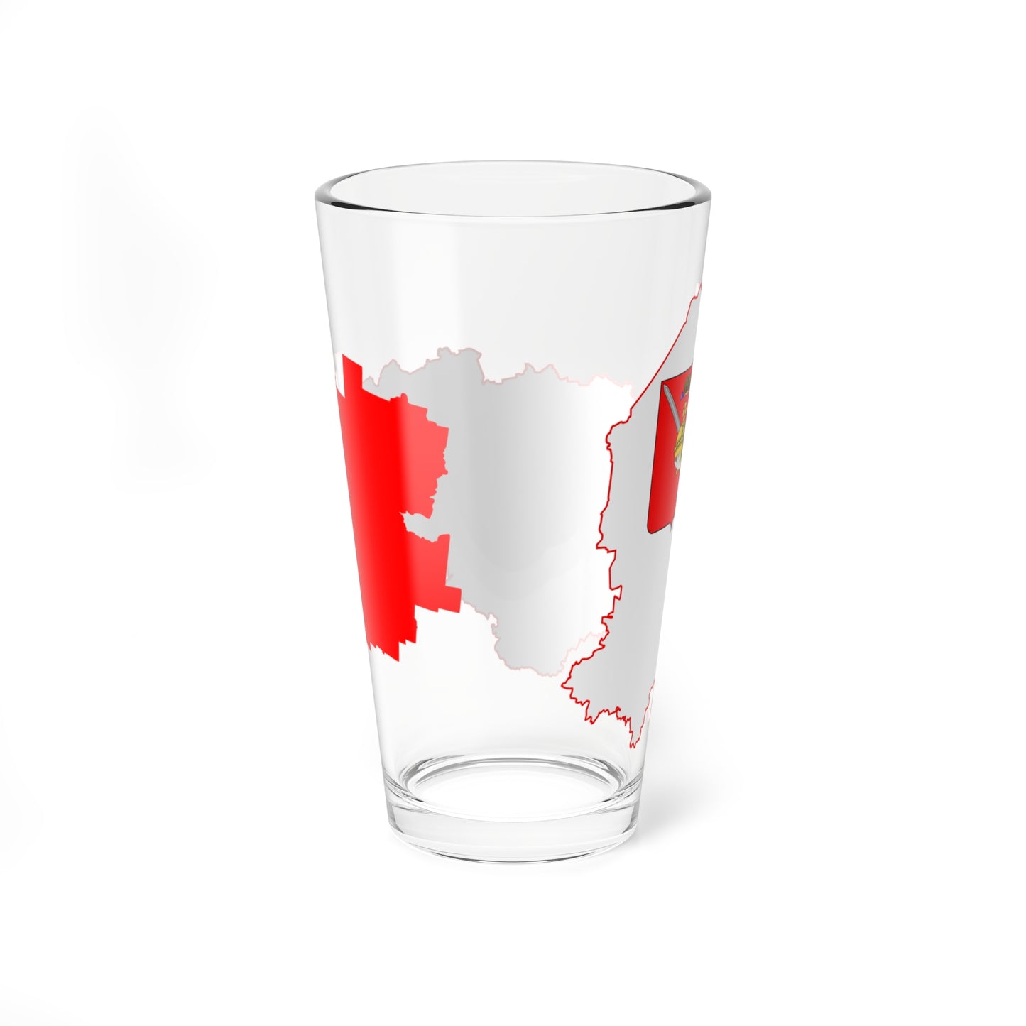 Flag-map of Vologda Oblast (Russia) Pint Glass 16oz
