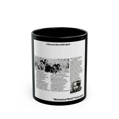 Spirit 1968 (Music Poster) Black Coffee Mug-11oz-Go Mug Yourself