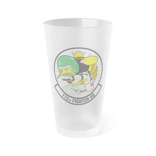 112th Fighter Squadron (U.S. Air Force) Frosted Pint Glass 16oz-16oz-Frosted-Go Mug Yourself