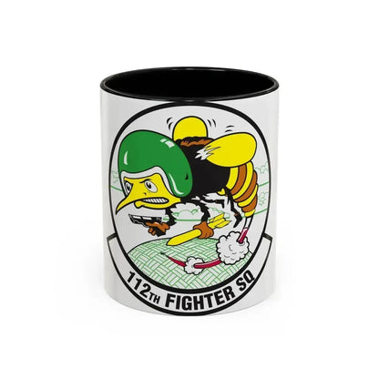 112th Fighter Squadron (U.S. Air Force) Accent Coffee Mug 11oz Black - Go Mug Yourself