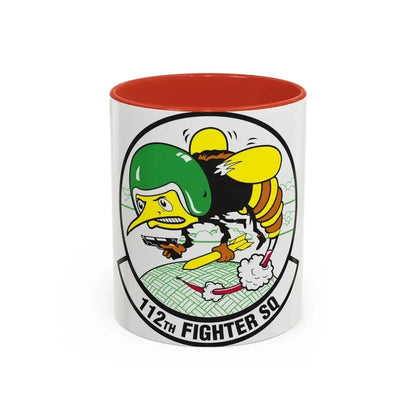112th Fighter Squadron (U.S. Air Force) Accent Coffee Mug 11oz Red - Go Mug Yourself