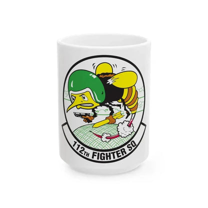 112th Fighter Squadron (U.S. Air Force) White Coffee Mug 15oz - Go Mug Yourself