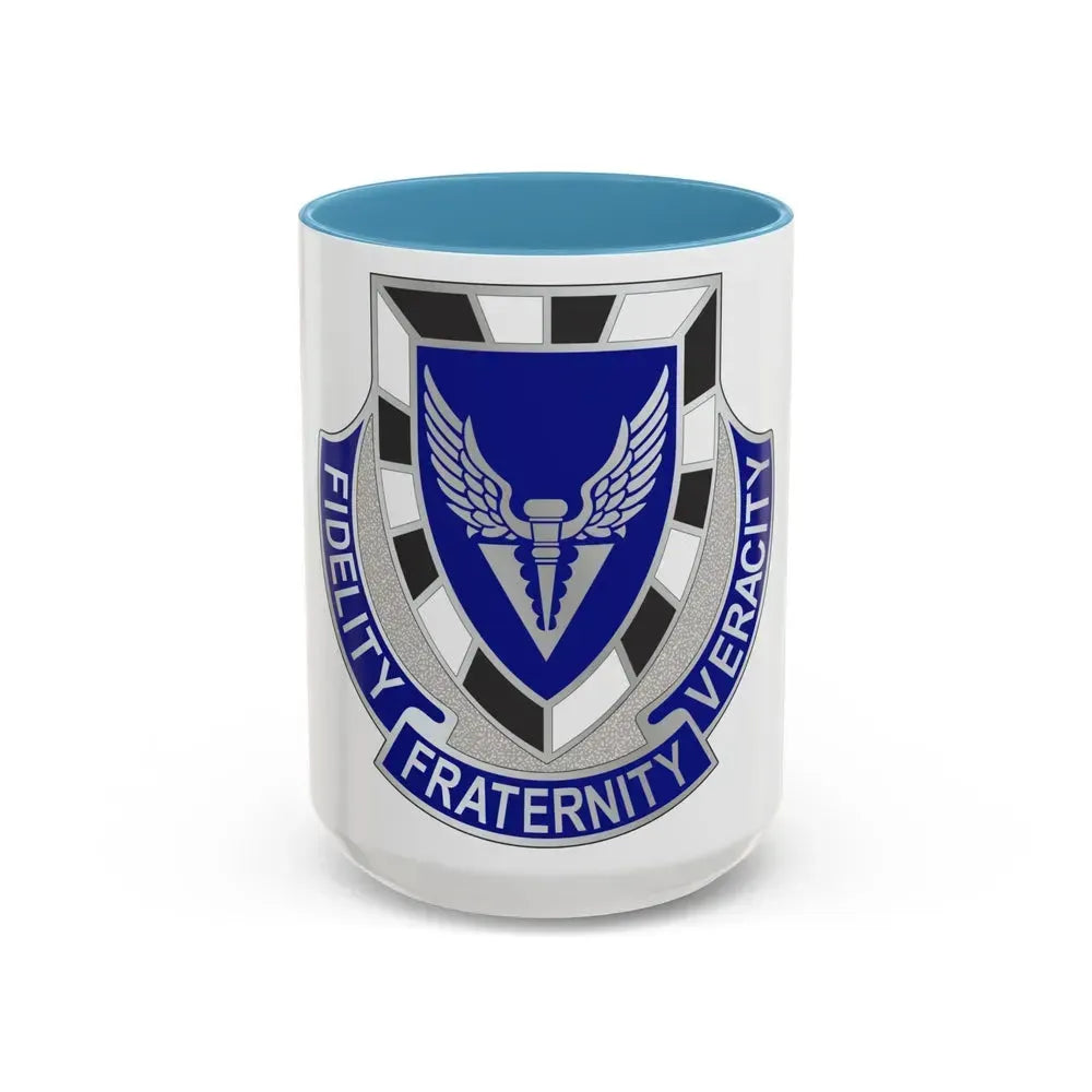 113 Aviation Regiment (U.S. Army) Accent Coffee Mug 15oz Light Blue - Go Mug Yourself