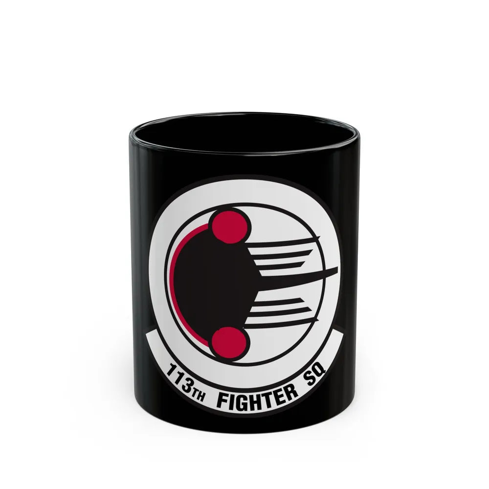 113 Fighter Squadron (U.S. Air Force) Black Coffee Mug-11oz-Go Mug Yourself