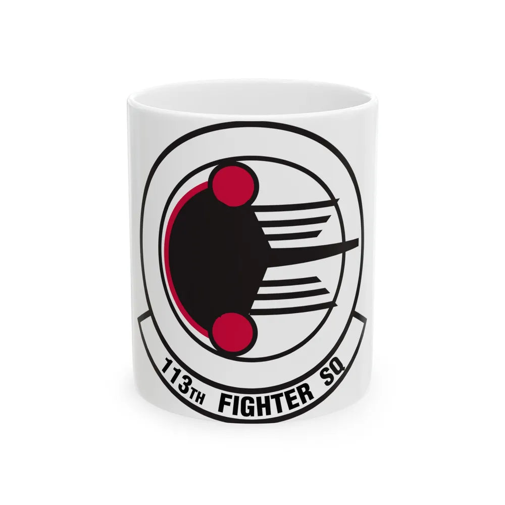 113 Fighter Squadron (U.S. Air Force) White Coffee Mug-11oz-Go Mug Yourself