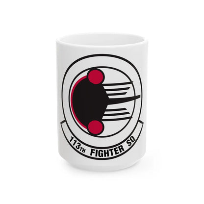 113 Fighter Squadron (U.S. Air Force) White Coffee Mug-15oz-Go Mug Yourself