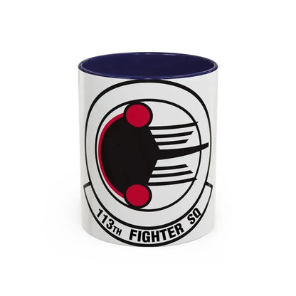 113 Fighter Squadron (U.S. Air Force) Accent Coffee Mug 11oz Navy - Go Mug Yourself