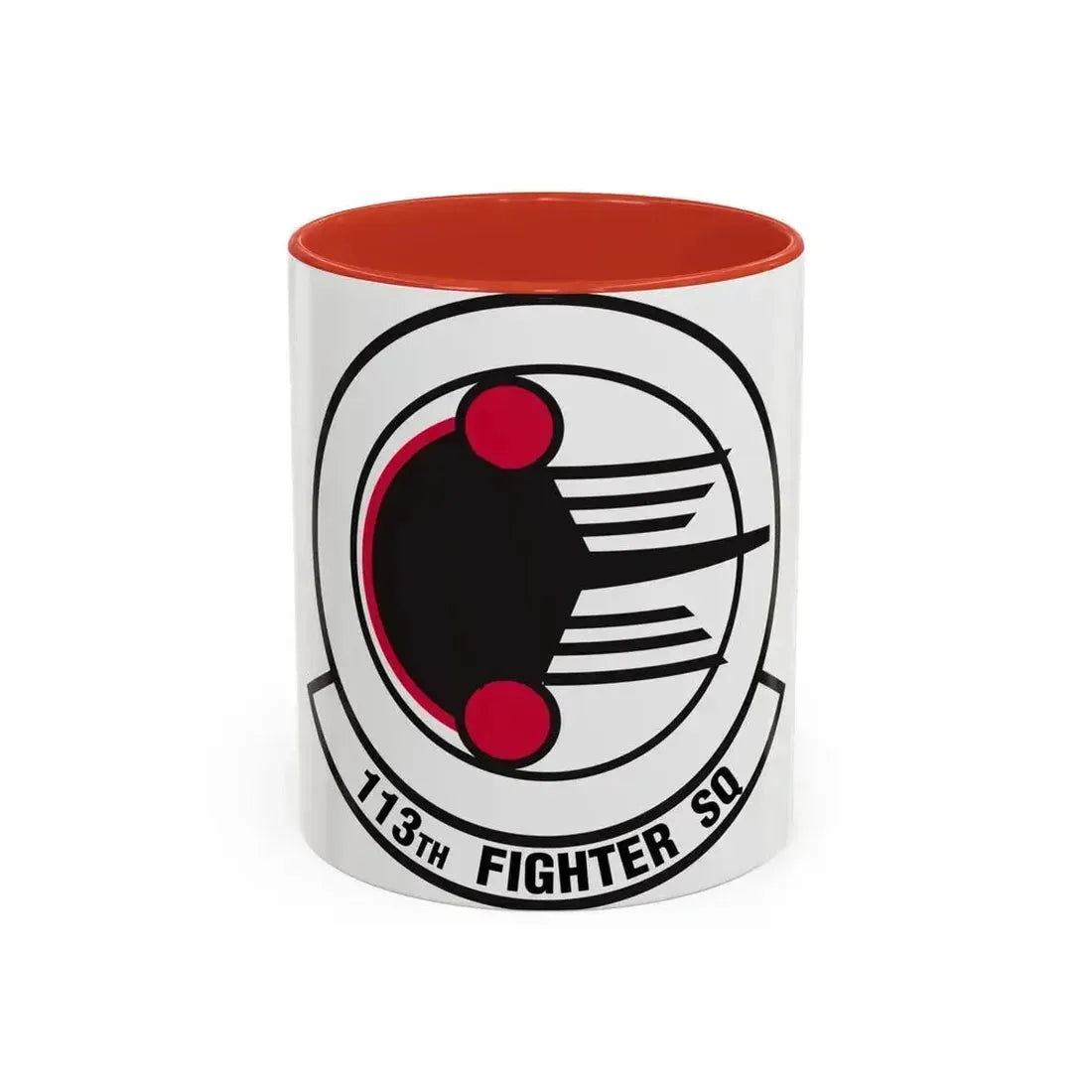 113 Fighter Squadron (U.S. Air Force) Accent Coffee Mug 11oz Red - Go Mug Yourself