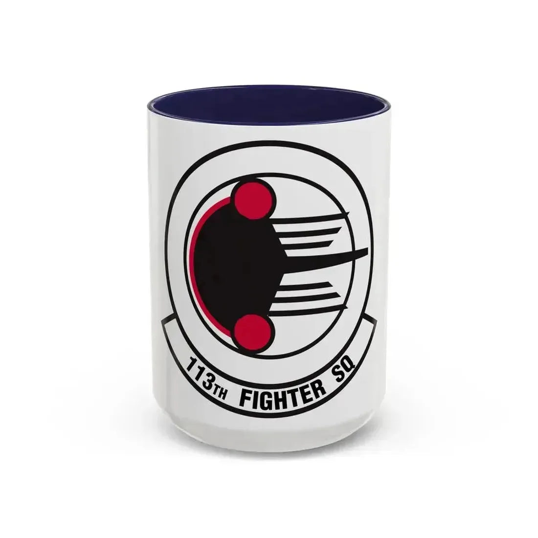 113 Fighter Squadron (U.S. Air Force) Accent Coffee Mug 15oz Navy - Go Mug Yourself