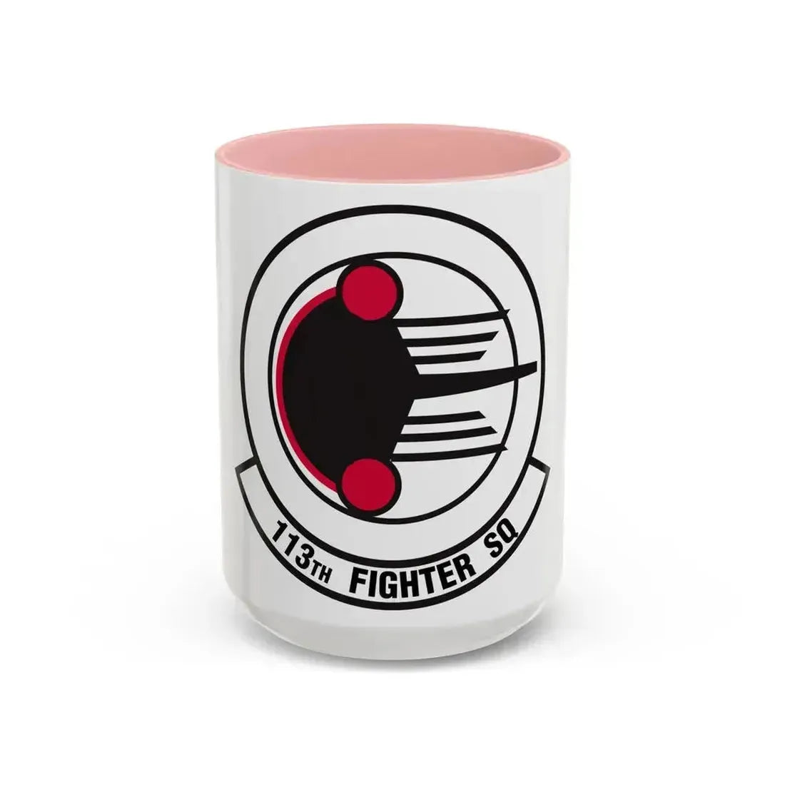 113 Fighter Squadron (U.S. Air Force) Accent Coffee Mug 15oz Pink - Go Mug Yourself