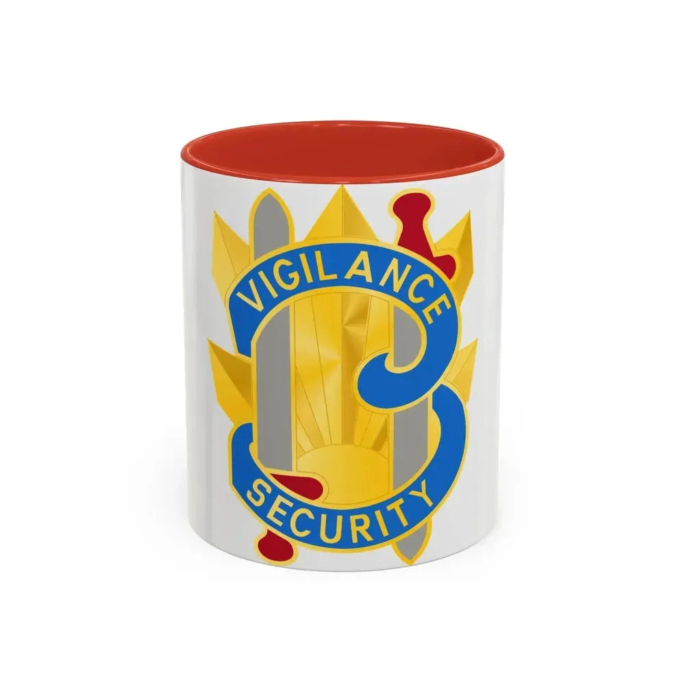 113 Military Intelligence Group (U.S. Army) Accent Coffee Mug 11oz Red - Go Mug Yourself