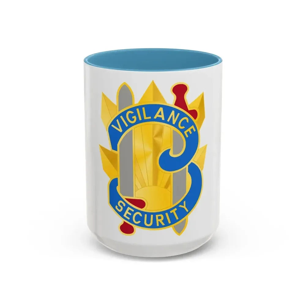 113 Military Intelligence Group (U.S. Army) Accent Coffee Mug 15oz Light Blue - Go Mug Yourself