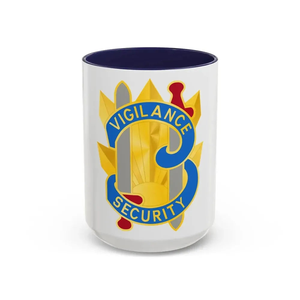 113 Military Intelligence Group (U.S. Army) Accent Coffee Mug 15oz Navy - Go Mug Yourself
