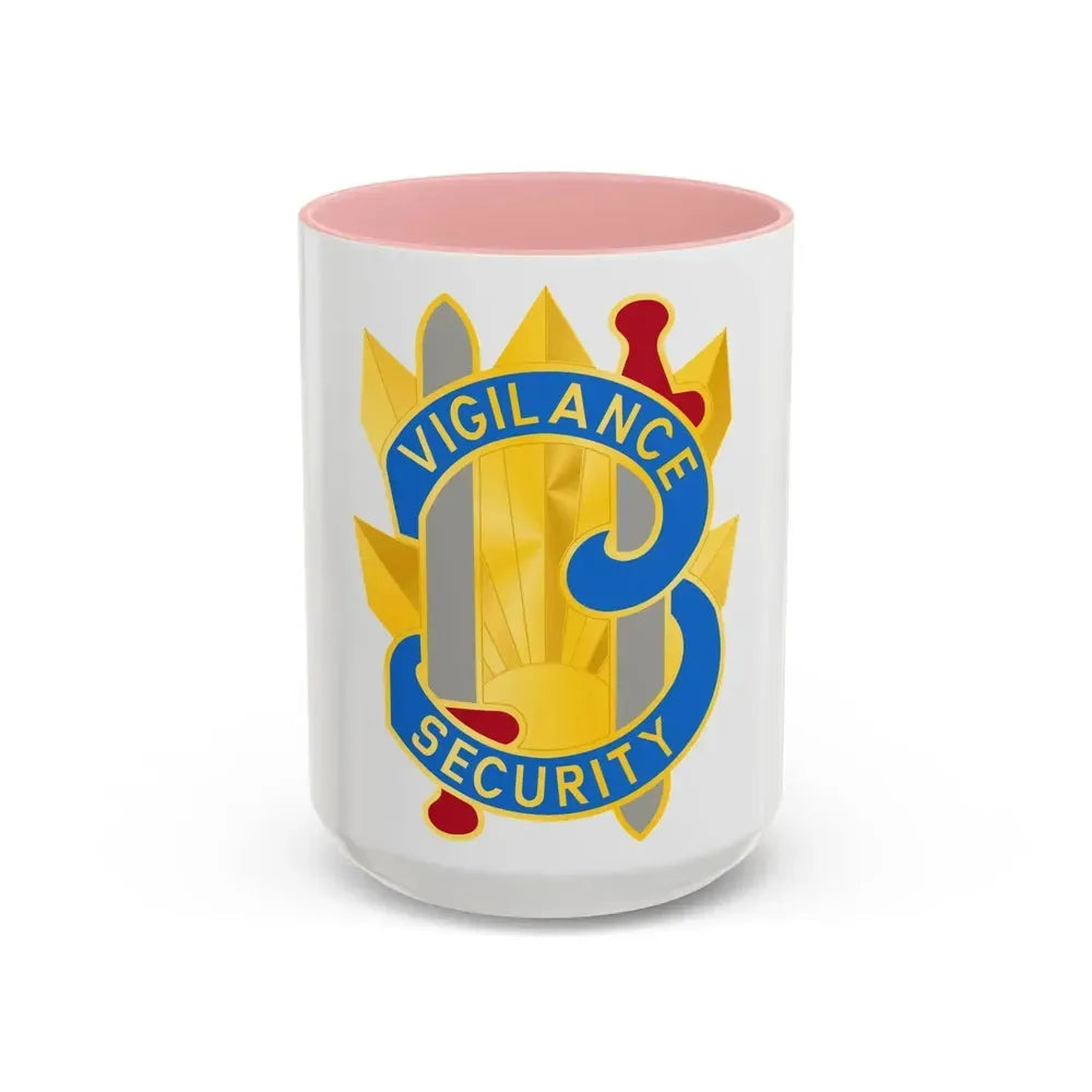 113 Military Intelligence Group (U.S. Army) Accent Coffee Mug 15oz Pink - Go Mug Yourself