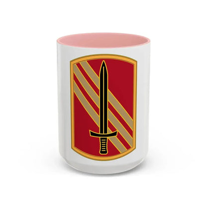 113 Sustainment Brigade 3 (U.S. Army) Accent Coffee Mug 15oz Pink - Go Mug Yourself